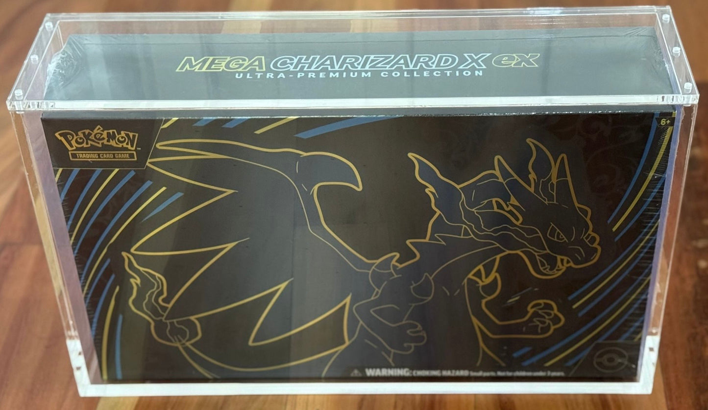 Acrylic Mega Charizard X EX Ultra Premium Collection Display (also fits 151 UPCs!)