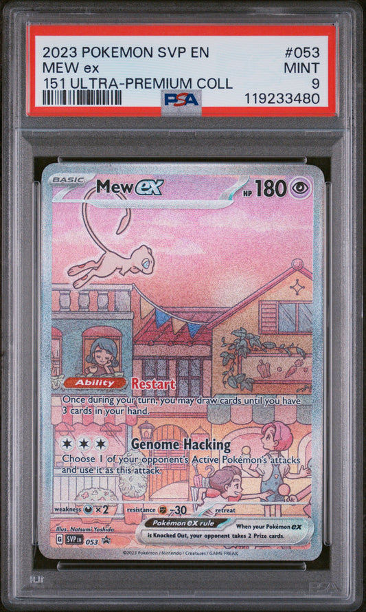 PSA 9 MINT Mew ex - SVP Promo 151 UPC Alternate Art SVP053