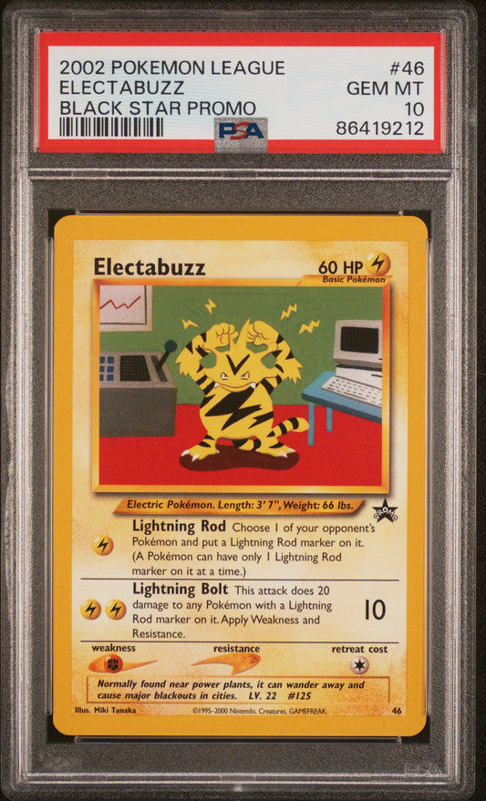 PSA 10 GEM MT Electabuzz - WotC Promo Non-Holo 46