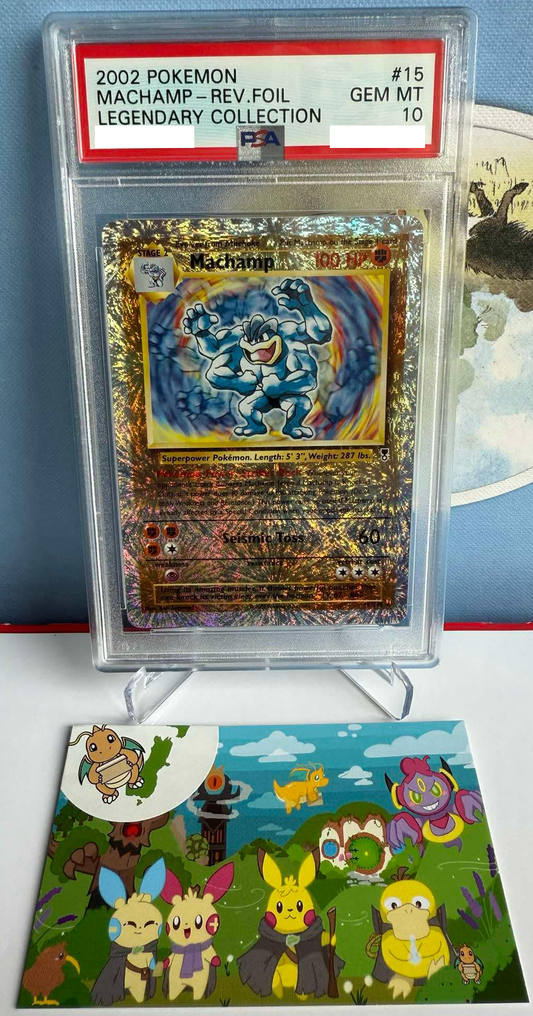 PSA 10 GEM MT Machamp - Legendary Collection Holo 15/110