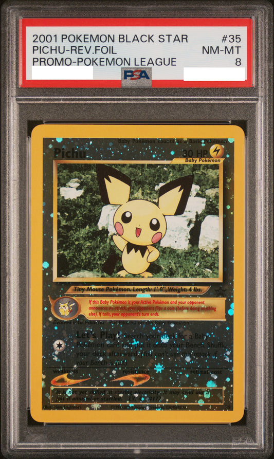 PSA 8 NM-MT Pichu - WotC Promo Reverse Holo 35