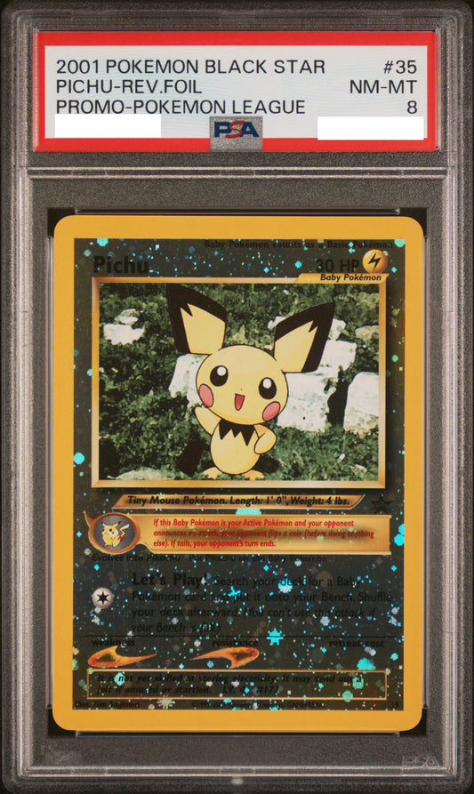PSA 8 NM-MT Pichu - WotC Promo Reverse Holo #35