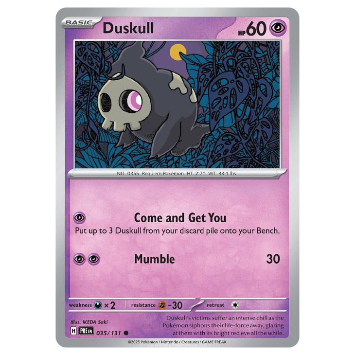 Duskull - Prismatic Evolutions* - 035/131 - Common