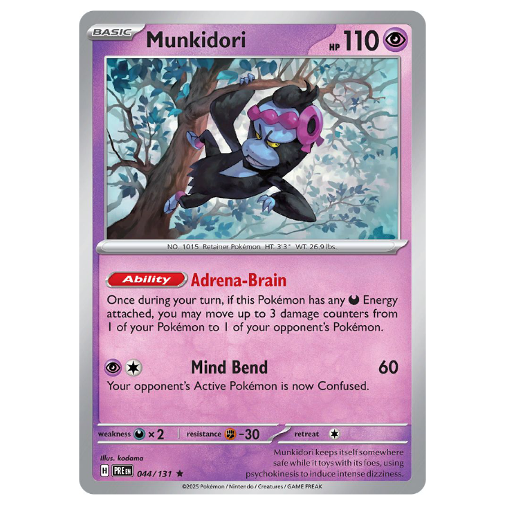 Munkidori - Prismatic Evolutions - 044/131 - Holo Rare
