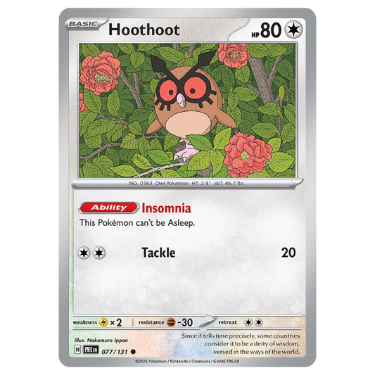 Hoothoot - Prismatic Evolutions - 077/131 - Common