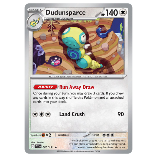 Dudunsparce - Prismatic Evolutions - 080/131 - Holo Rare