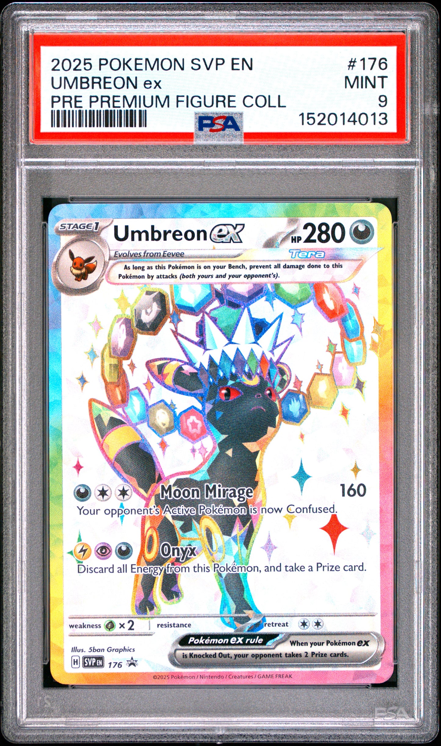 PSA 9 MINT Umbreon ex - SVP Promo (Prismatic Evolutions PFC) SVP176