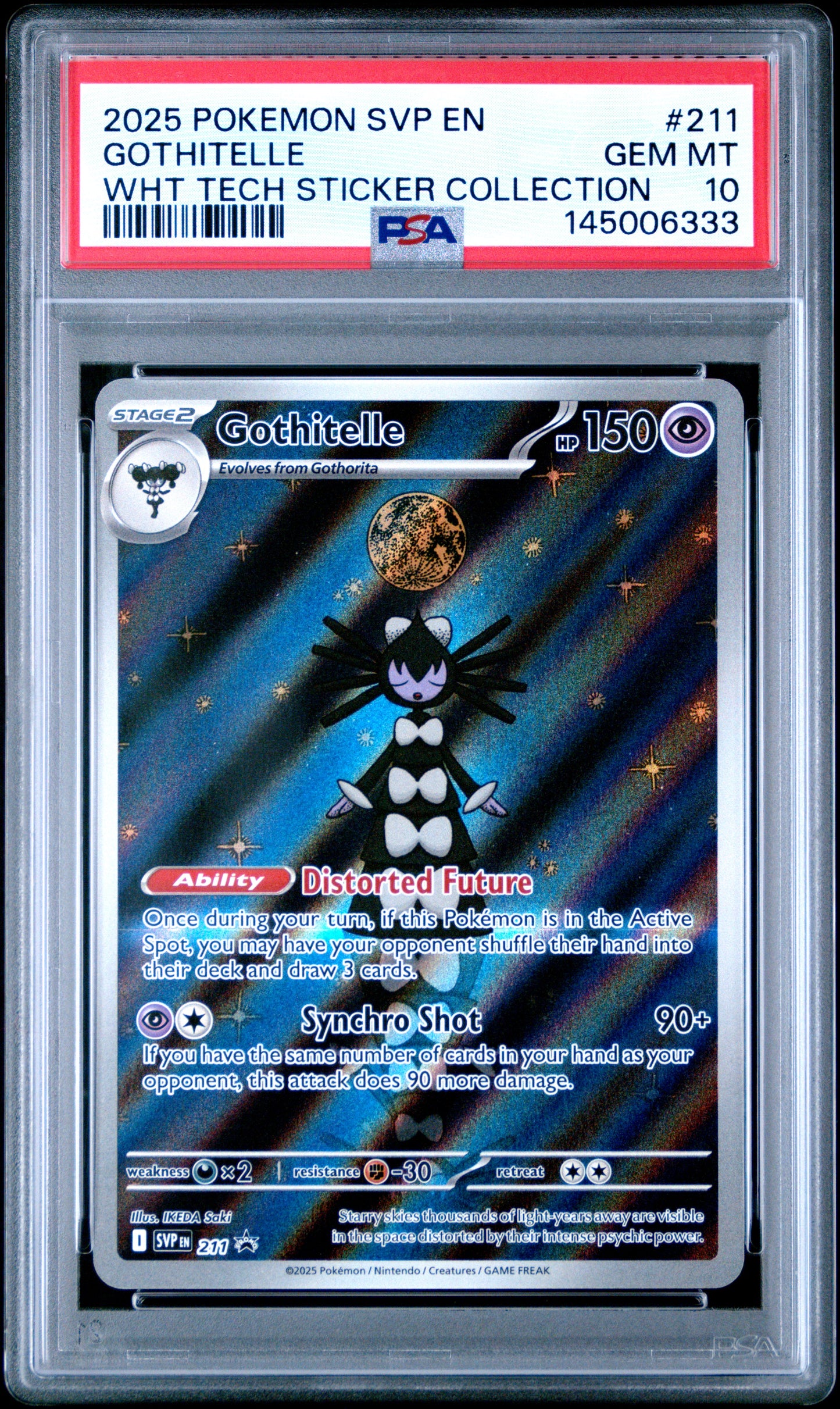 **Sequential Slabs!** PSA 10 Gothitelle & Reuniclus SVP Promos SVP211 & SVP212