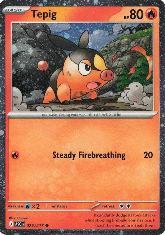 Tepig - Ascended Heroes - 029/217 - Promo - Cosmos Holo