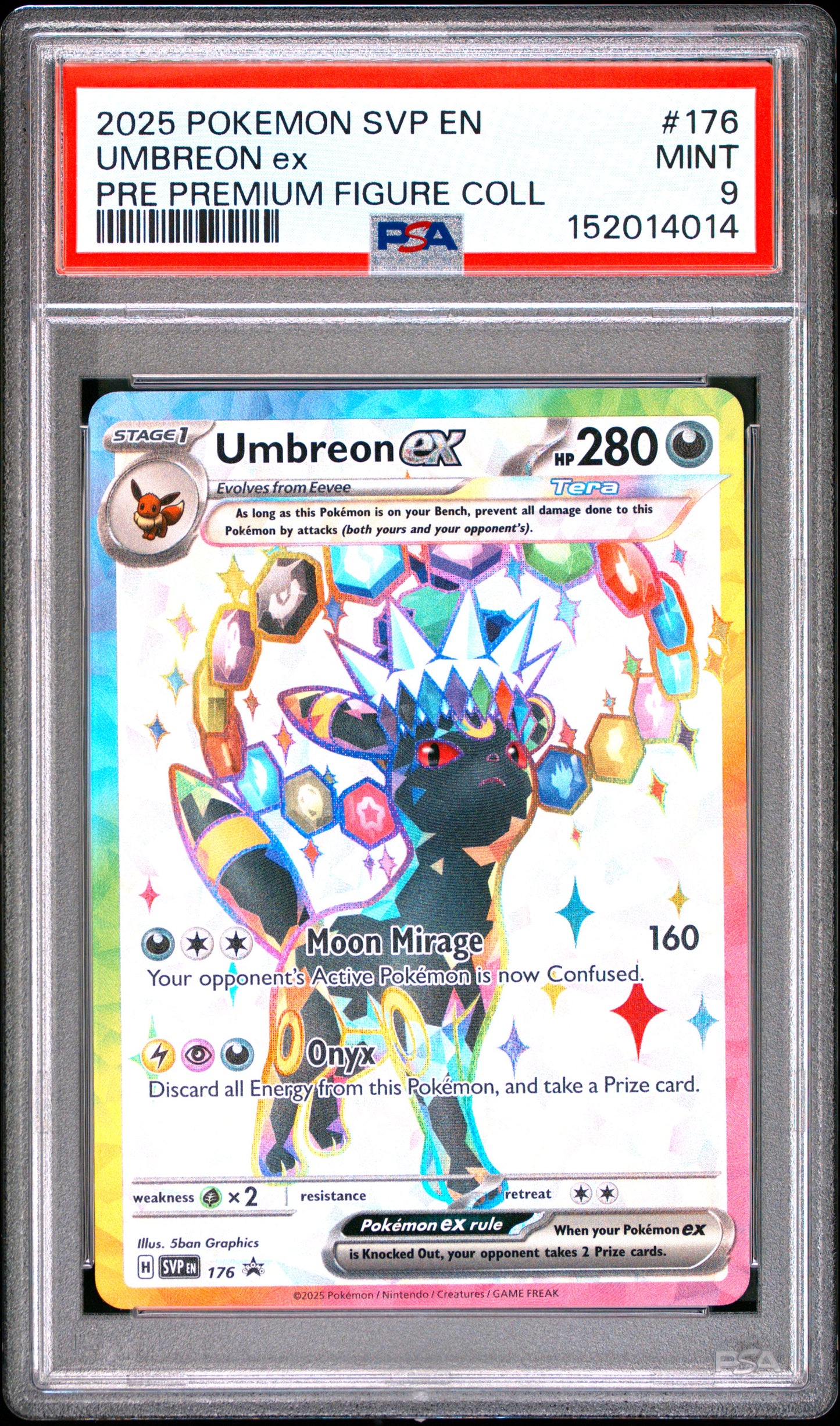 PSA 9 MINT Umbreon ex - SVP Promo (Prismatic Evolutions PFC) SVP176