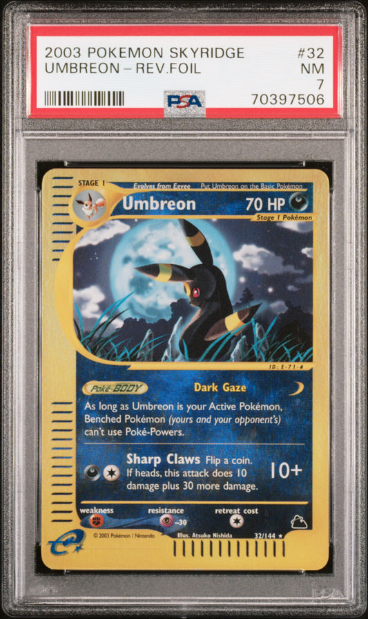 PSA 7 NM Umbreon - Skyridge Reverse Holo Rare 32/144