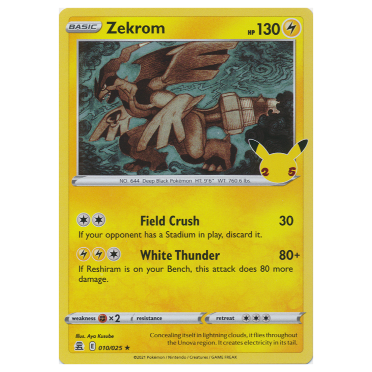 Zekrom - Celebrations - 010/025 - Holo Rare