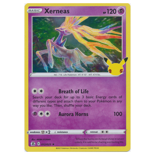 Xerneas - Celebrations - 012/025 - Holo Rare