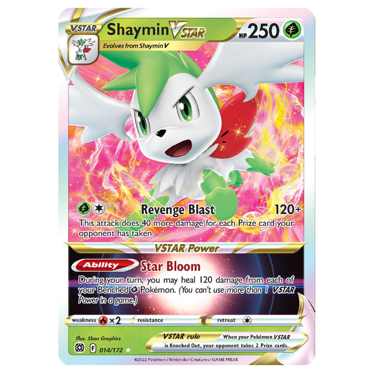 Shaymin VSTAR - Brilliant Stars - 014/172 - Holo Ultra Rare VSTAR