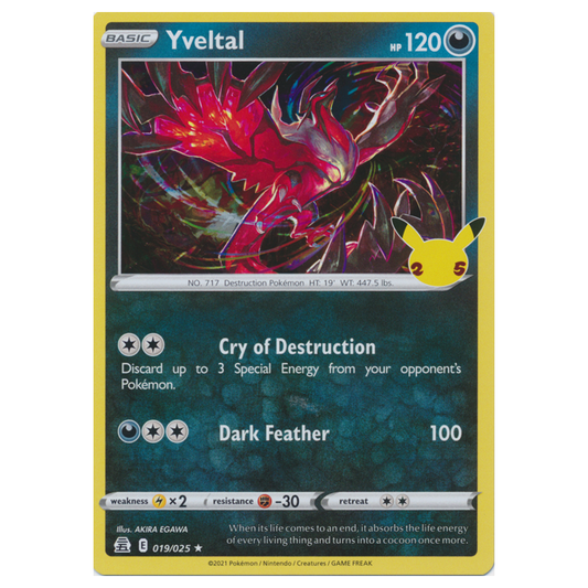 Yveltal - Celebrations - 019/025 - Holo Rare