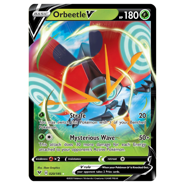 Orbeetle V - Vivid Voltage - 020/185 - Holo Ultra Rare