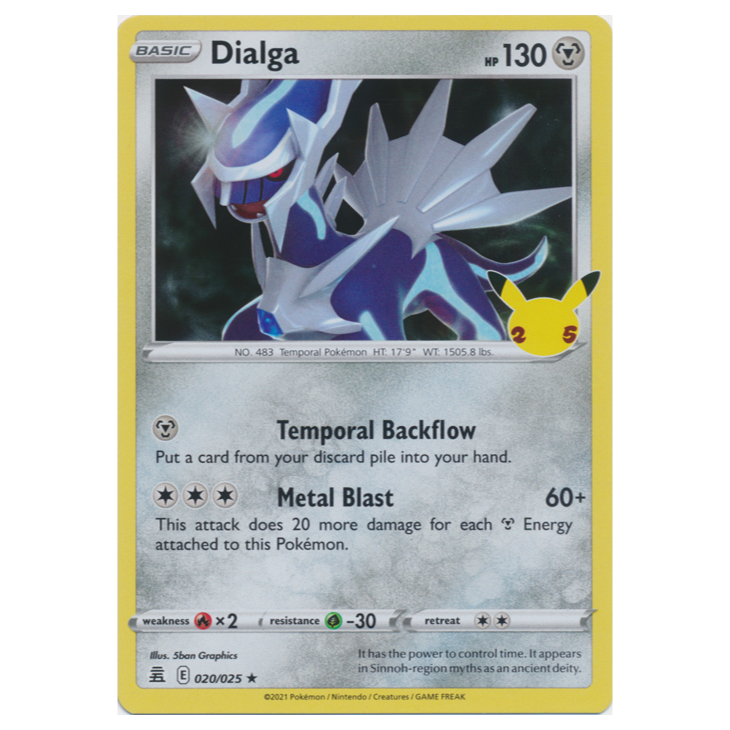 Dialga - Celebrations - 020/025 - Holo Rare The Game Tree NZ Dialga - Celebrations - 020/025 - Holo Rare The Game Tree NZ
