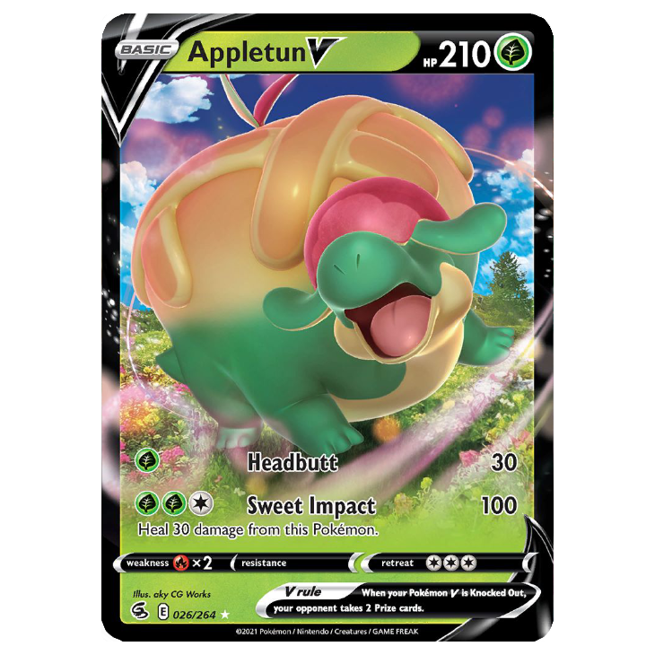 Appletun V - Fusion Strike - 026/264 - Holo Ultra Rare