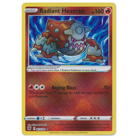 Radiant Heatran - Astral Radiance - 027/189 - Holo Radiant Rare