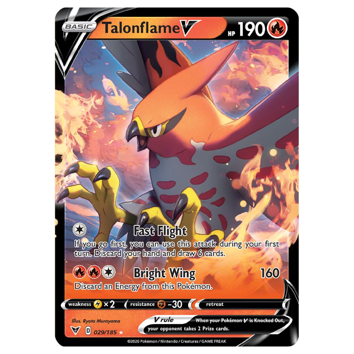 Talonflame V - Vivid Voltage - 029/185 - Holo Ultra Rare