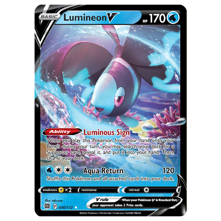 Lumineon V - Brilliant Stars - 040/172 - Holo Ultra Rare