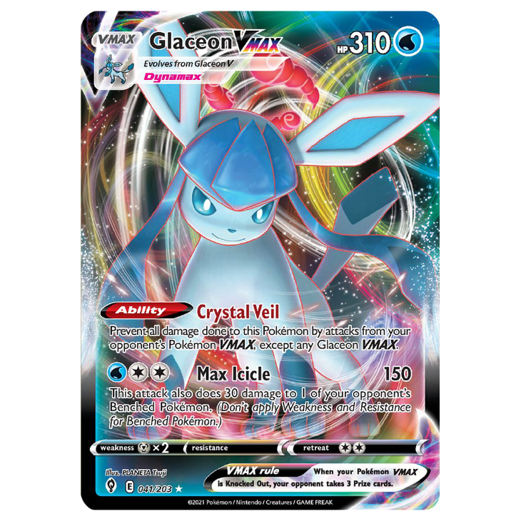 Glaceon VMAX - Evolving Skies - 041/203 - Holo Ultra Rare VMAX