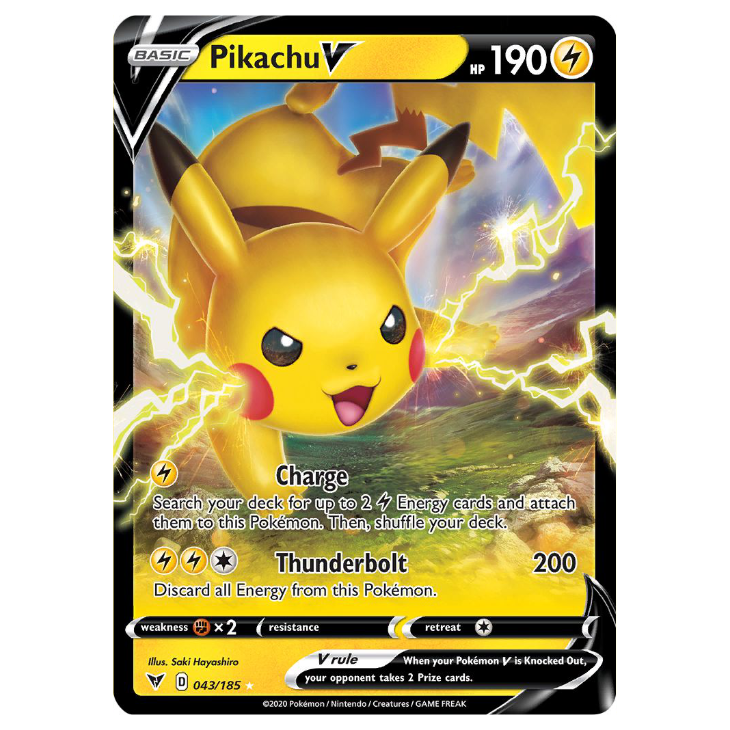 Pikachu V - Vivid Voltage - 043/185 - Holo Ultra Rare