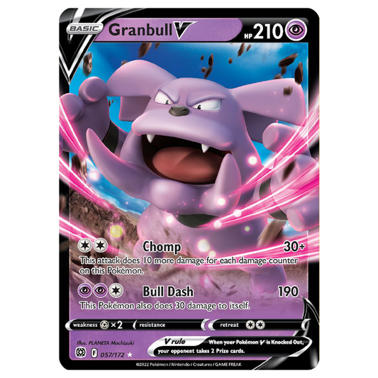 Granbull V - Brilliant Stars - 057/172 - Holo Ultra Rare