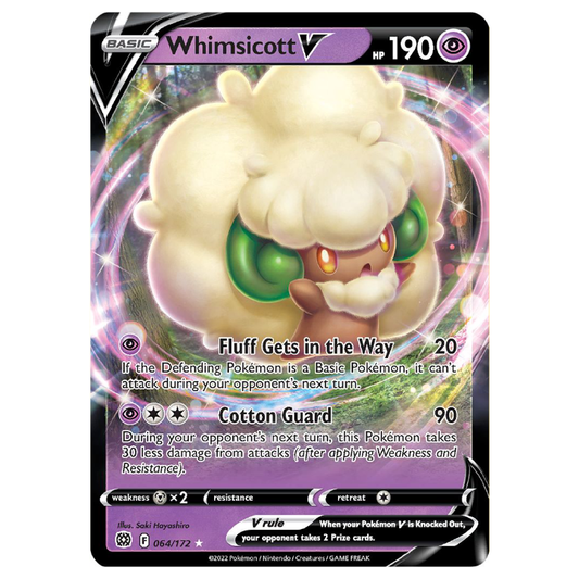 Whimsicott V - Brilliant Stars - 064/172 - Holo Ultra Rare