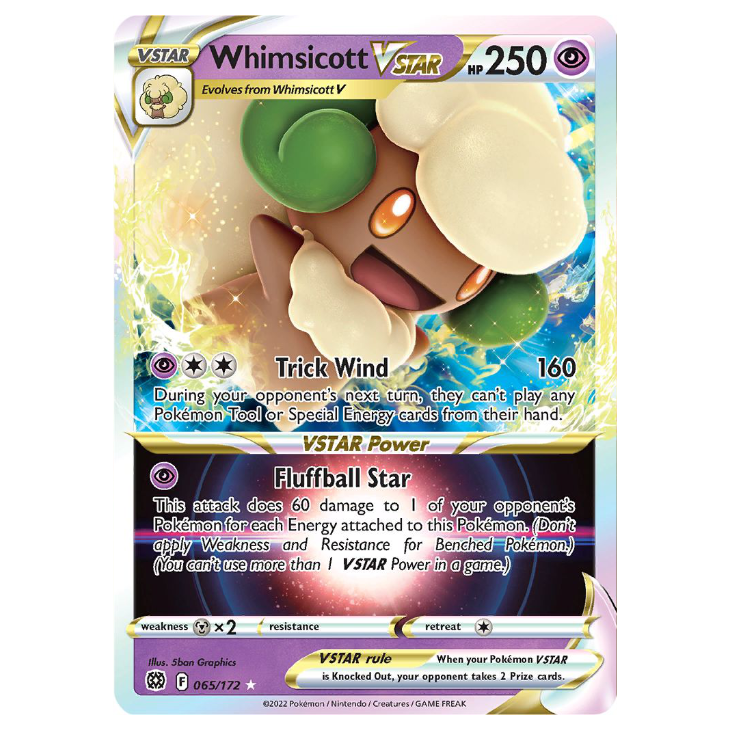 Whimsicott VSTAR - Brilliant Stars - 065/172 - Holo Ultra Rare VSTAR