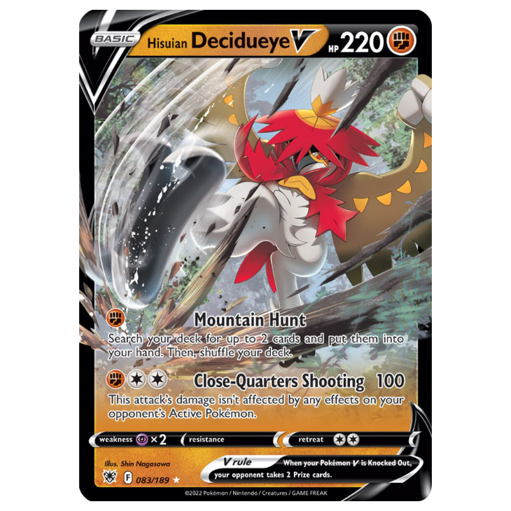 Hisuian Decidueye V - Astral Radiance - 083/189 - Holo Ultra Rare