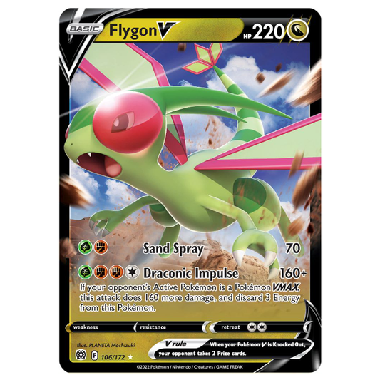 Flygon V - Brilliant Stars - 106/172 - Holo Ultra Rare