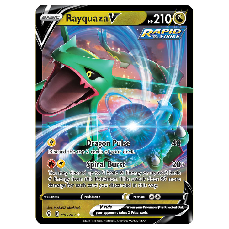 Rayquaza V - Evolving Skies - 110/203 - Holo Ultra Rare