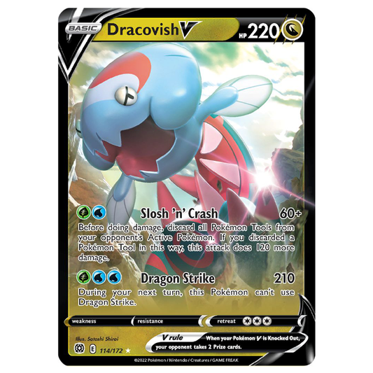 Dracovish V - Brilliant Stars - 114/172 - Holo Ultra Rare