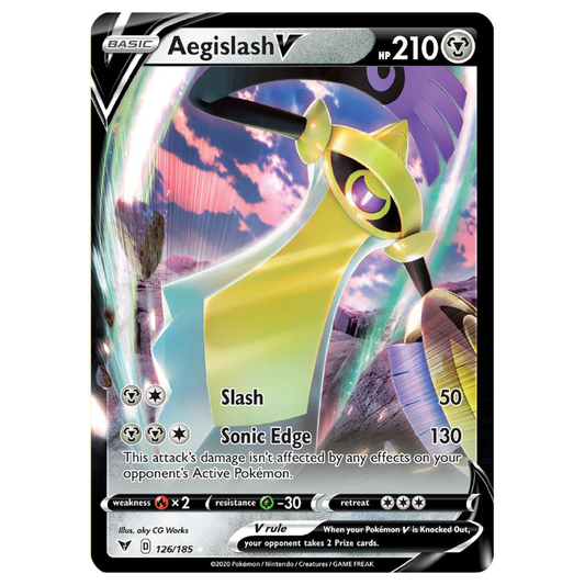 Aegislash V - Vivid Voltage - 126/185 - Holo Ultra Rare