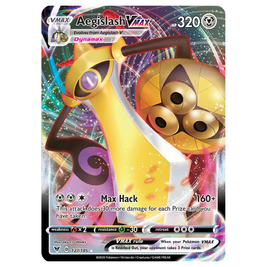 Aegislash VMAX - Vivid Voltage - 127/185 - Holo Ultra Rare VMAX