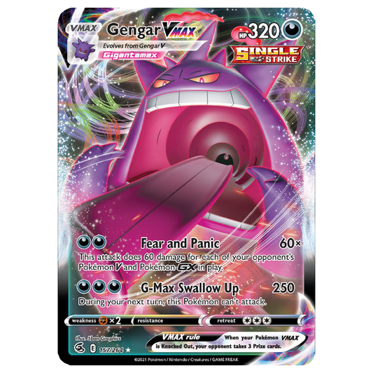 Gengar VMAX - Fusion Strike - 157/264 - Holo Ultra Rare VMAX