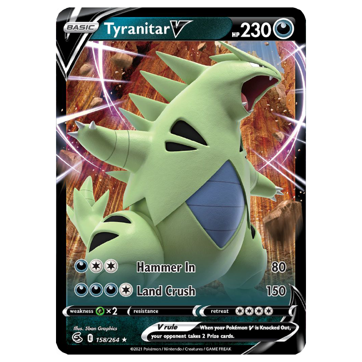 Tyranitar V - Fusion Strike - 158/264 - Holo Ultra Rare