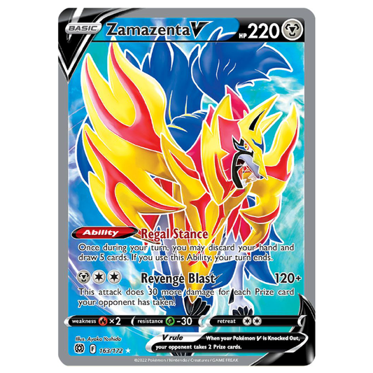 Zamazenta V - Brilliant Stars - 163/172 - Holo Ultra Rare Full Art