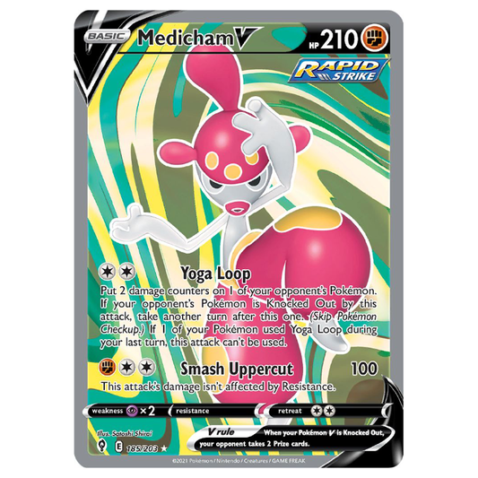 Medicham V - Evolving Skies - 185/203 - Holo Ultra Rare Full Art