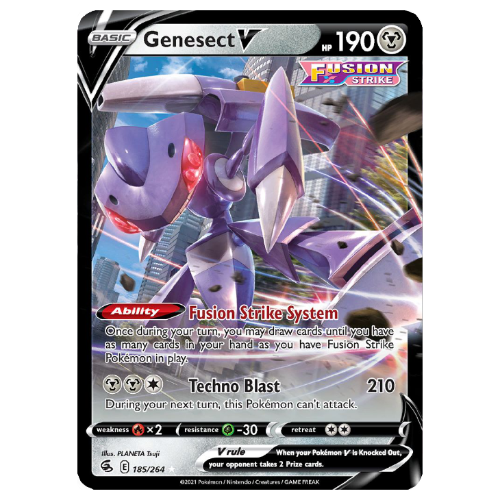 Genesect V - Fusion Strike - 185/264 - Holo Ultra Rare