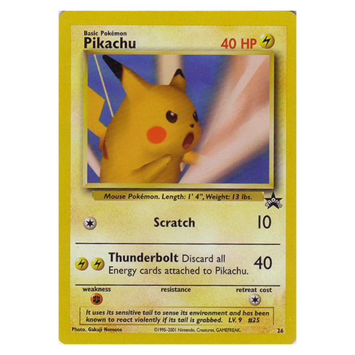 #26 Pikachu (SNAP) - Pokémon League - WotC Black Star Promo