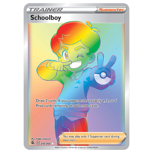 Schoolboy - Fusion Strike - 276/264 - Holo Rainbow Secret Rare