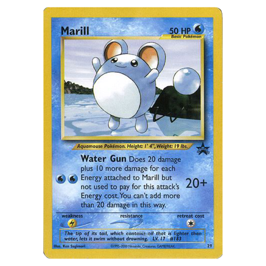 #29 Marill - Pokémon League (December 2000) - WotC Black Star Promo
