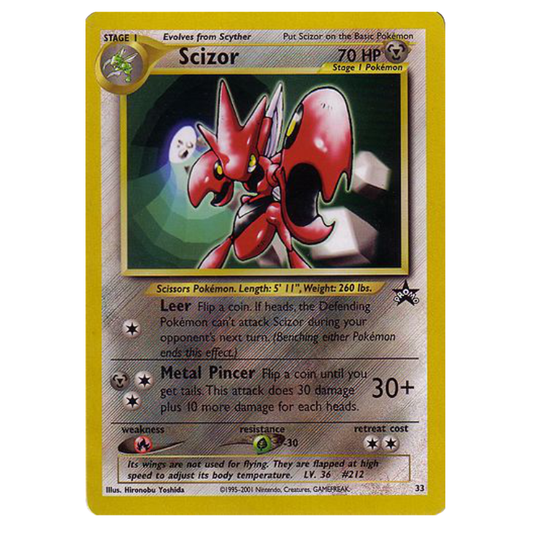 #33 Scizor - Pokémon League (June 2001) - WotC Black Star Promo