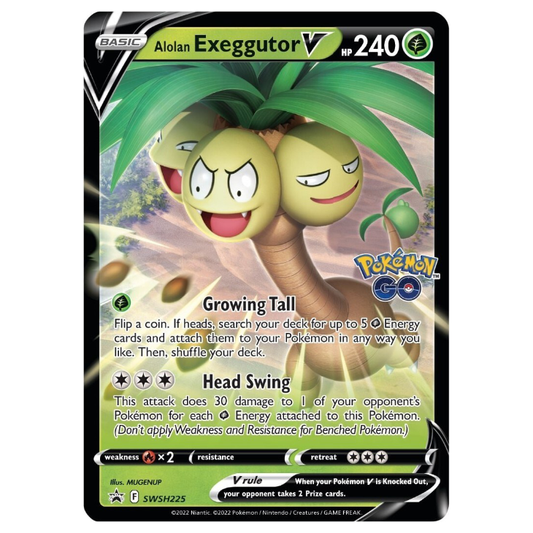 SWSH225 Alolan Exeggutor V - Holo Promo