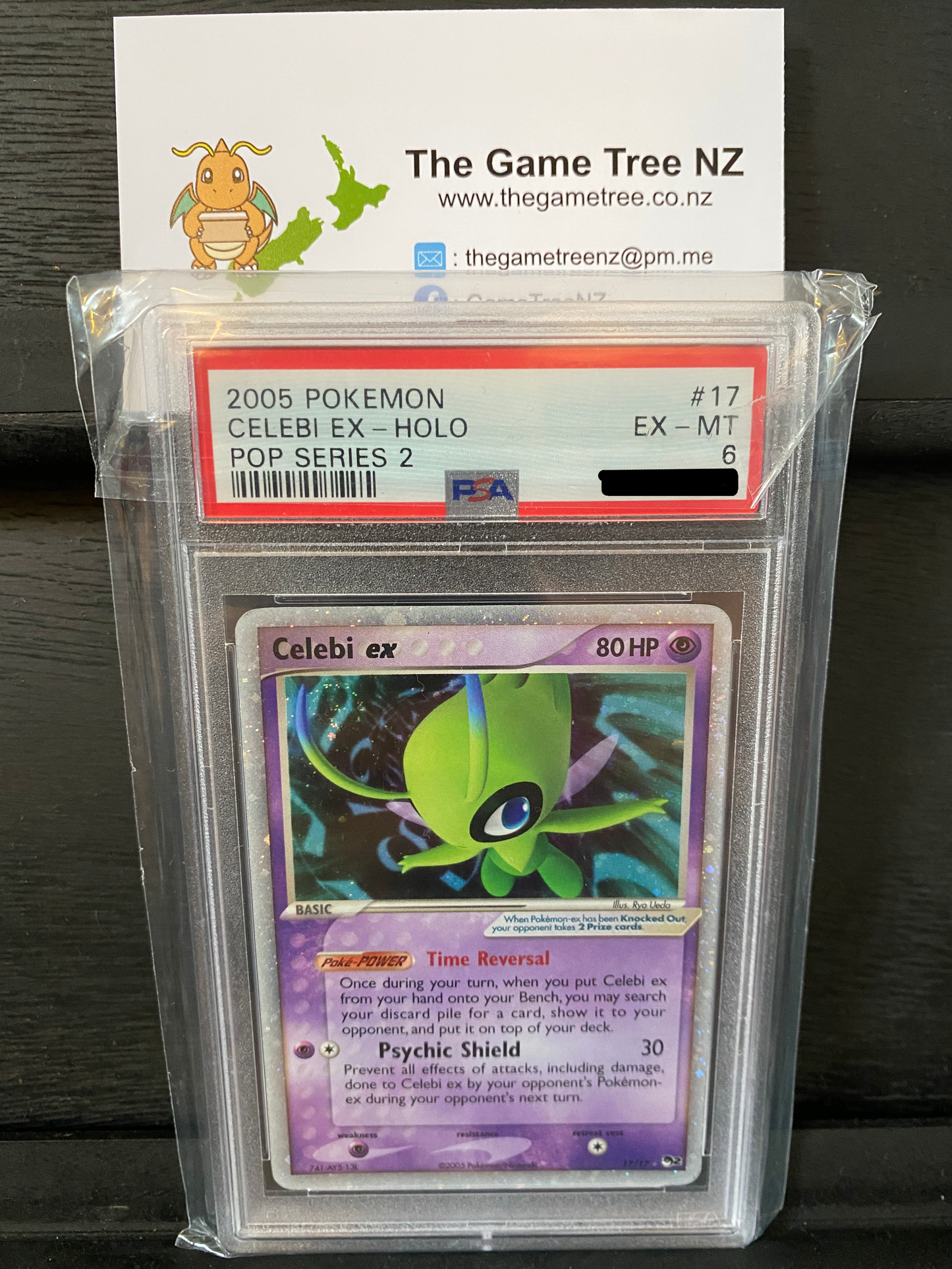 PSA 6 EX-MT Celebi Ex - Pop Series 2 Holo 17/17