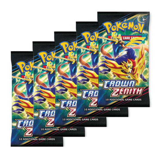 5x Crown Zenith Booster Packs - Value Deal