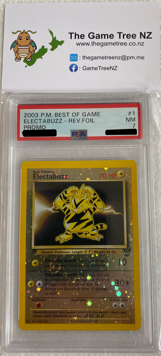 PSA 7 NM Electabuzz - Best of Game Promo Reverse Holo #1