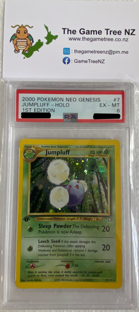 PSA 6 EX-MT Jumpluff *1ST EDITION* - Neo Genesis Holo 7/111